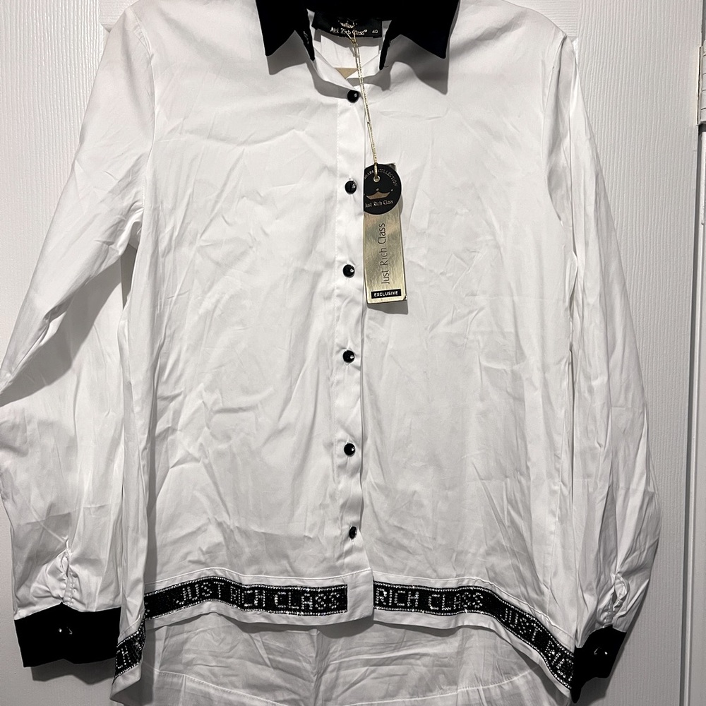 Beautiful women’s shirt with sparkly crystals